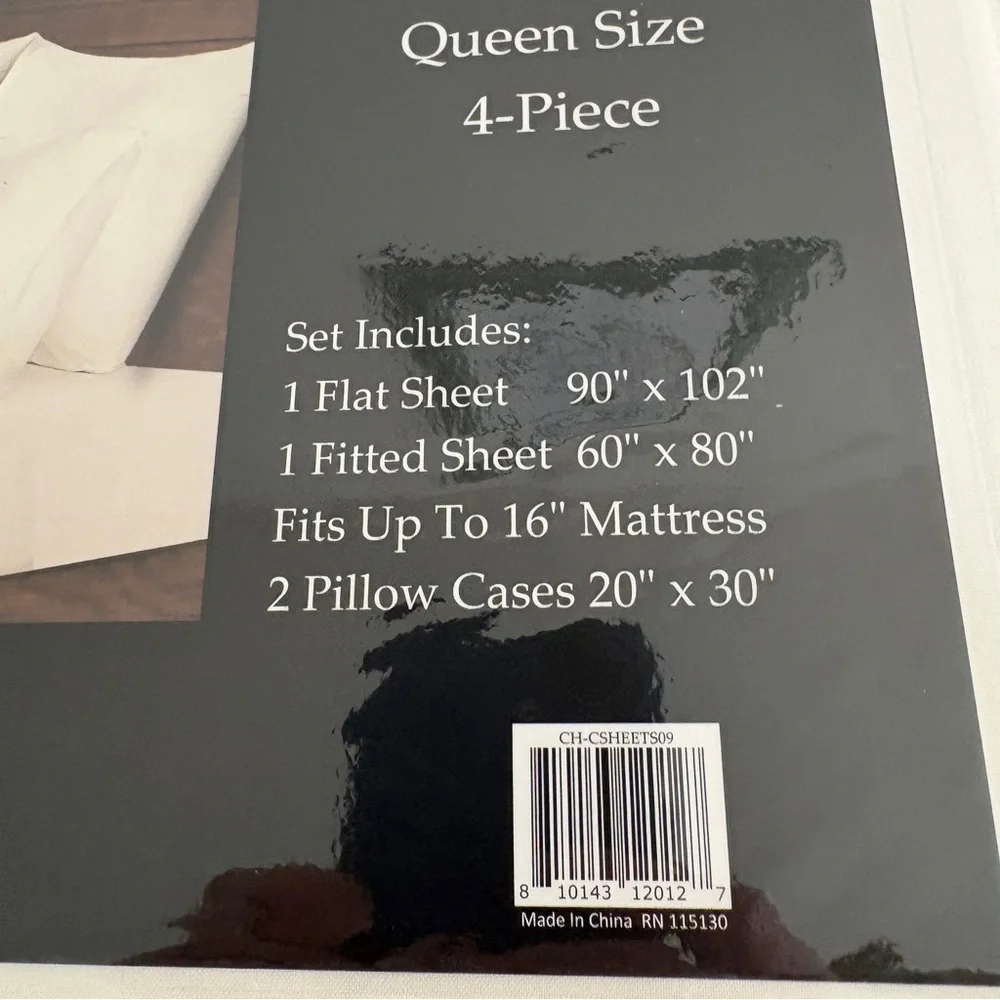 Grace Elizabeth Ivory Queen Sheet Set